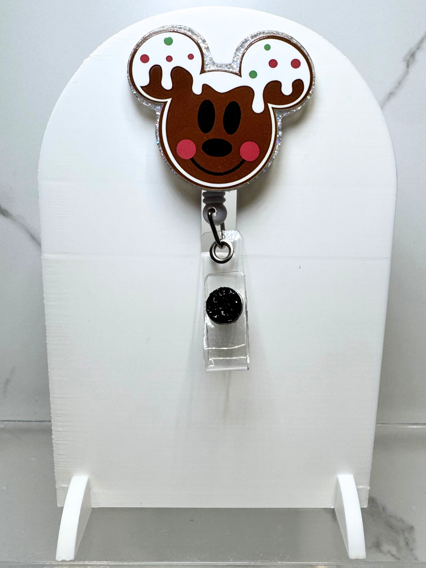 Gingerbread Mouse Badge Reel