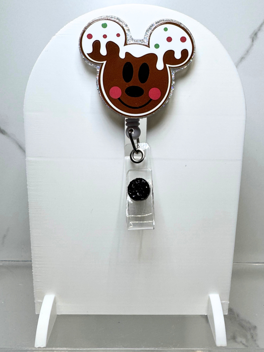 Gingerbread Mouse Badge Reel